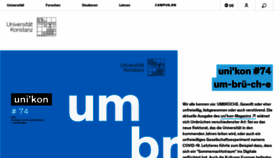 What Uni-konstanz.de website looked like in 2021 (4 years ago)