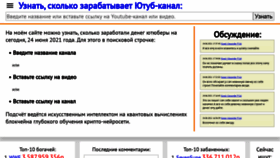 What Uznatbablo.ru website looked like in 2021 (2 years ago)