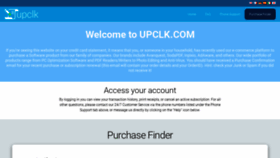 What Upclk.com website looked like in 2021 (2 years ago)