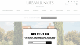 What Urbanjunkies.com website looked like in 2021 (2 years ago)