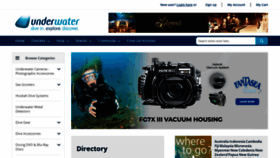 What Underwater.com.au website looked like in 2021 (2 years ago)