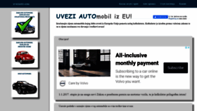 What Uveziauto.com website looked like in 2021 (2 years ago)