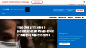 What Unicef.org.br website looked like in 2021 (2 years ago)