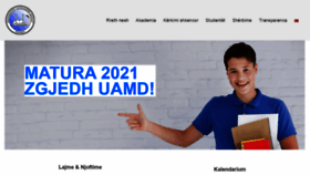 What Uamd.edu.al website looked like in 2021 (2 years ago)
