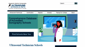 What Ultrasoundschoolsinfo.com website looked like in 2021 (2 years ago)