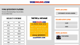 What Uokonline.com website looked like in 2021 (2 years ago)