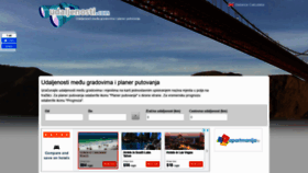 What Udaljenosti.com website looked like in 2021 (2 years ago)