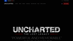 What Unchartedthegame.com website looked like in 2021 (2 years ago)