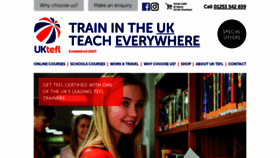 What Uk-tefl.com website looked like in 2021 (2 years ago)