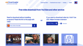 What Unidownloader.com website looked like in 2021 (2 years ago)