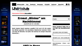 What Ufowatch.de website looked like in 2021 (2 years ago)