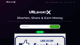 What Urlshortx.com website looked like in 2021 (2 years ago)