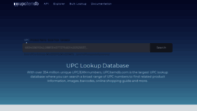 What Upcitemdb.com website looked like in 2021 (2 years ago)
