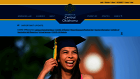 What Uco.edu website looked like in 2021 (2 years ago)
