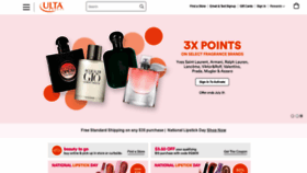 What Ulta.com website looked like in 2021 (2 years ago)