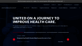 What Unitedhealthgroup.com website looked like in 2021 (2 years ago)