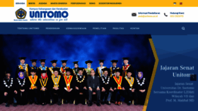 What Unitomo.ac.id website looked like in 2021 (3 years ago)