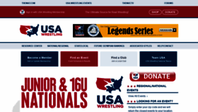 What Usawrestlingevents.com website looked like in 2021 (2 years ago)