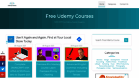 What Udemyfreebies.com website looked like in 2021 (2 years ago)