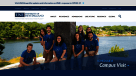 What Une.edu website looked like in 2021 (2 years ago)