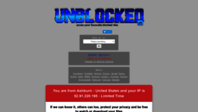 What Unblocked.how website looked like in 2021 (2 years ago)