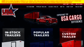 What Usacargotrailersales.com website looked like in 2021 (2 years ago)