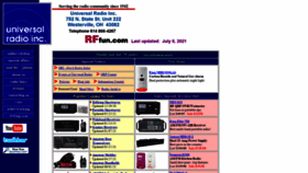 What Universal-radio.com website looked like in 2021 (2 years ago)