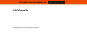What Uniteforamerica.org website looked like in 2021 (4 years ago)