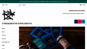 What Undergroundsupplements.co.za website looked like in 2021 (2 years ago)