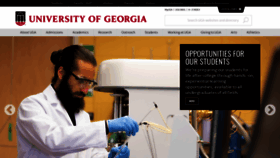 What Uga.edu website looked like in 2021 (2 years ago)