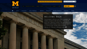 What Umich.edu website looked like in 2021 (2 years ago)