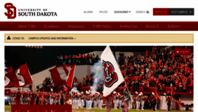 What Usd.edu website looked like in 2021 (4 years ago)