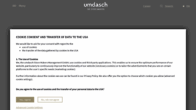 What Umdasch.com website looked like in 2021 (2 years ago)