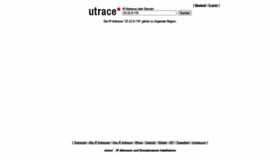 What Utrace.de website looked like in 2021 (2 years ago)