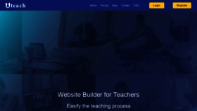 What Uteach.io website looked like in 2021 (2 years ago)