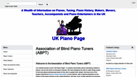 What Uk-piano.org website looked like in 2021 (2 years ago)