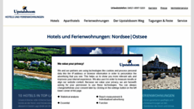 What Upstalsboom.de website looked like in 2021 (2 years ago)