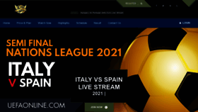 What Uefaonline.com website looked like in 2021 (2 years ago)