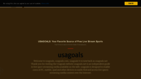 What Usagoals.net website looked like in 2021 (2 years ago)