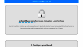 What Unlockmaker.com website looked like in 2021 (2 years ago)