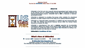 What Usgennet.org website looked like in 2021 (2 years ago)