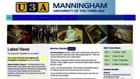 What U3amanningham.org.au website looked like in 2021 (2 years ago)