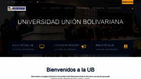 What Ub.edu.bo website looked like in 2021 (2 years ago)