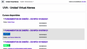 What Uva.atenea.edu.bo website looked like in 2021 (2 years ago)