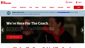 What Ukcoaching.org website looked like in 2021 (2 years ago)