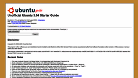 What Ubuntuguide.org website looked like in 2021 (4 years ago)