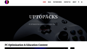 What Uptopacks.com website looked like in 2021 (2 years ago)