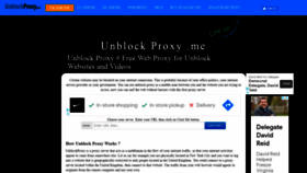What Unblockproxy.me website looked like in 2021 (2 years ago)