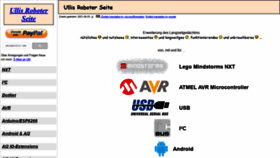What Ullisroboterseite.de website looked like in 2021 (3 years ago)