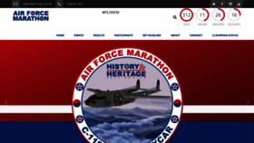 What Usafmarathon.com website looked like in 2021 (2 years ago)